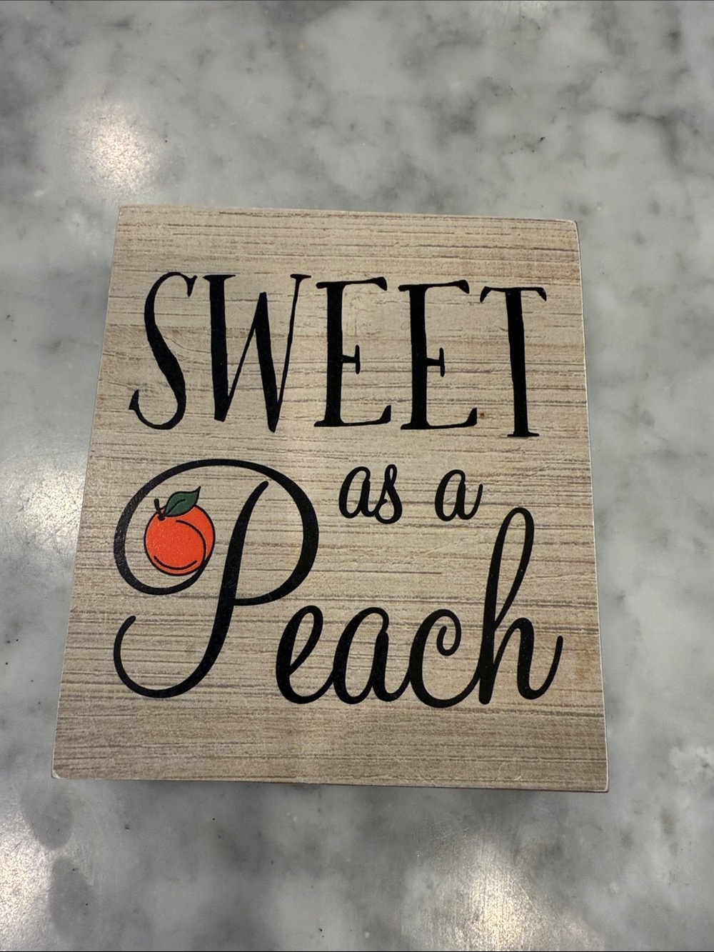 Sweet as a Peach Wood Sign - Paula Deen
